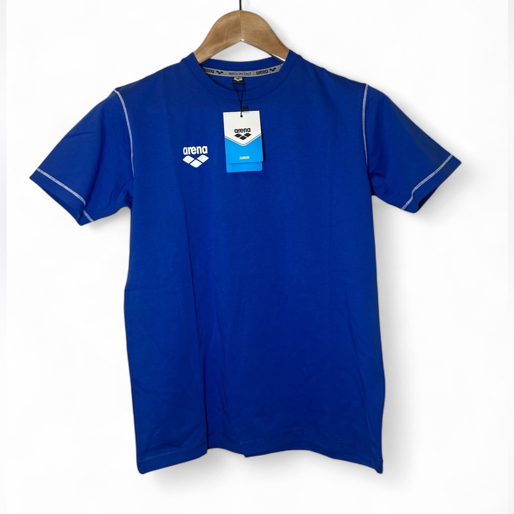 Arena Water Instinct Team Line Royal Blue Junior Youth 100% Cotton T-Shirt‎ XL